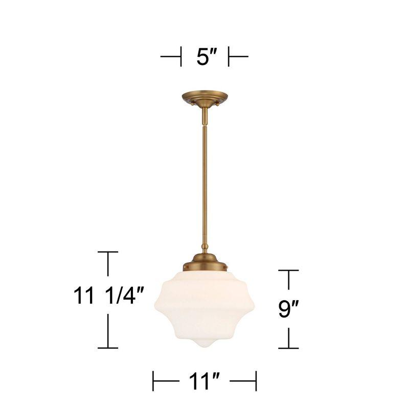 Soft Gold and Opal Glass Mini Pendant Light