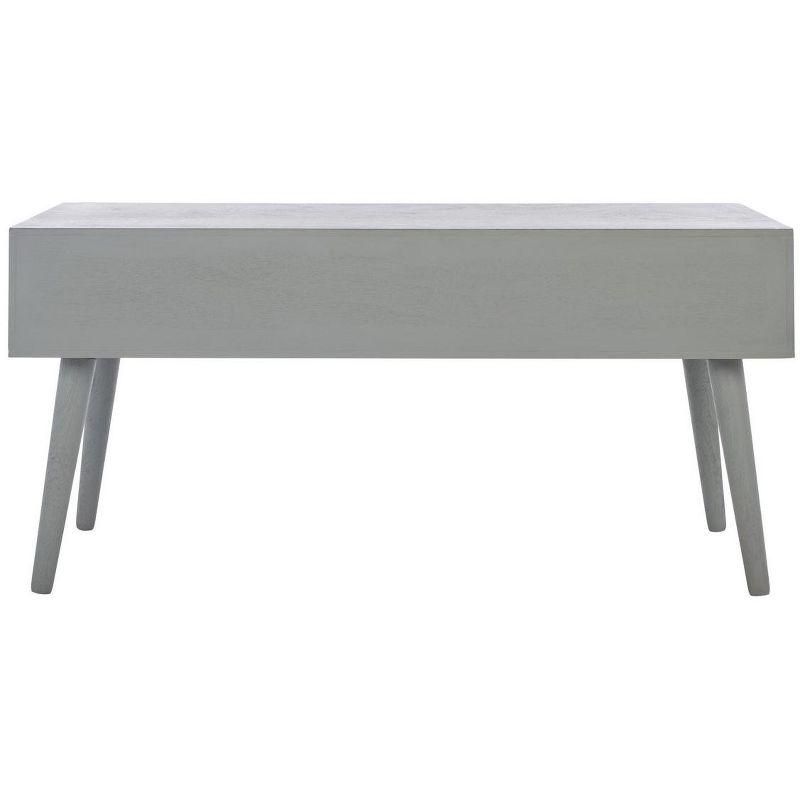 Mozart Mid-Century Coffee Table - Distressed Grey - Safavieh