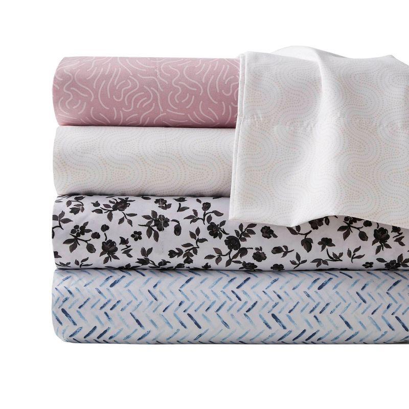 Beige Dotted Arches Queen Microfiber Sheet Set