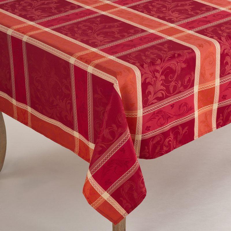 Saro Lifestyle Plaid Design Fall Autumn Season Holiday Tablecloth