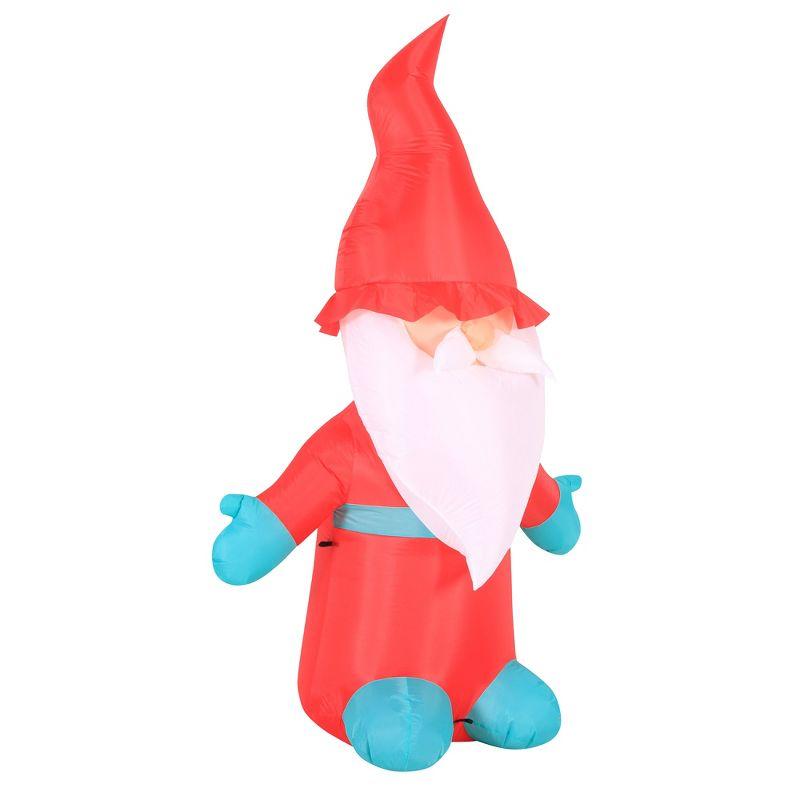 Occasions AIRFLOWZ INFLATABLE CHRISTMAS GNOME  6 FT, ft Tall, Red