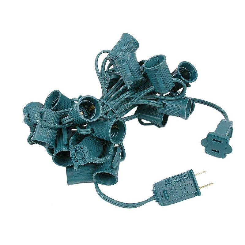 Green 12.5' Outdoor Commercial LED Christmas String Lights