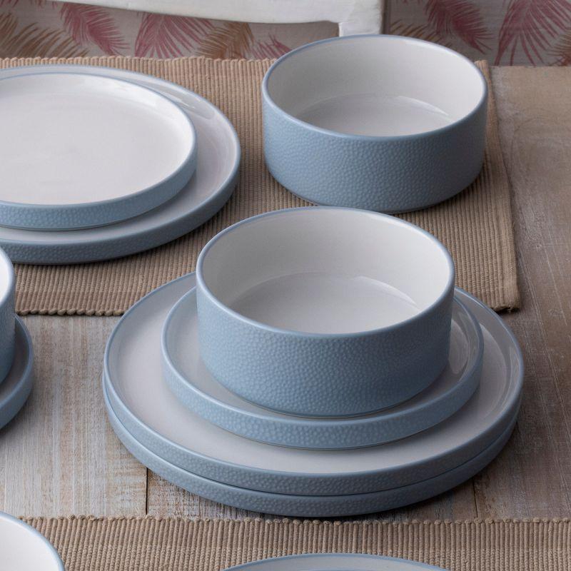 Noritake Colortex Stone 12-Piece Dinnerware Set, Service for 4