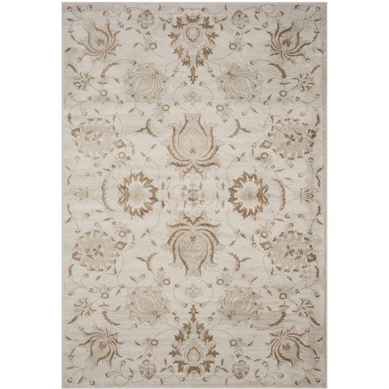 Vintage VTG579 Power Loomed Indoor Area Rug - Cream/Camel - 5'1"x7'7" - Safavieh