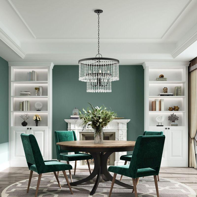 Livex Lighting Elizabeth 5 - Light Pendant in  Black