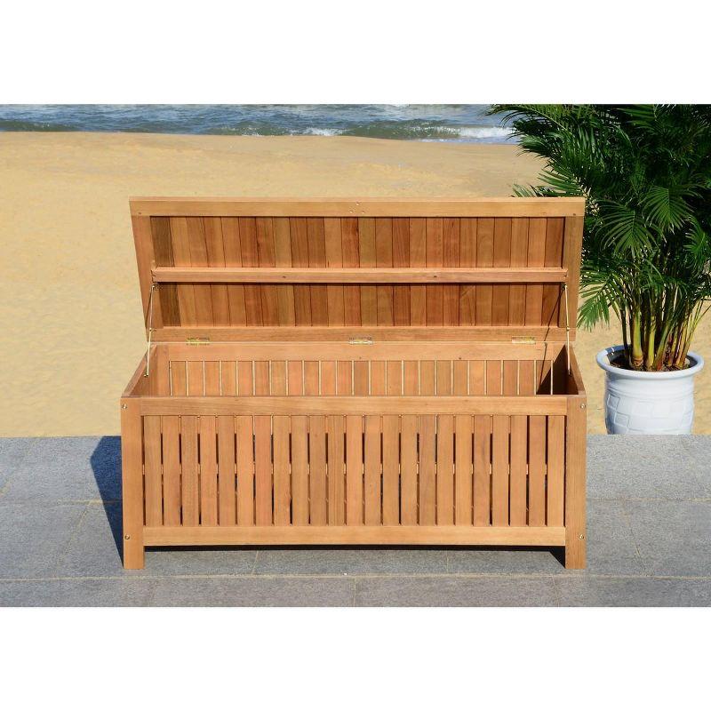 Abri 47.63 Inch L Outdoor Cushion Deck Box  - Safavieh