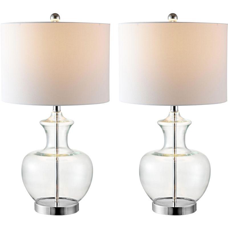 Bilsor Table Lamp (Set of 2) - Clear/Chrome - Safavieh.