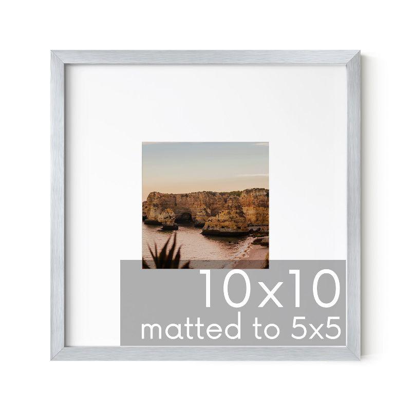 Haus and Hues Matted Square Metal Picture Frames (Set of 1)
