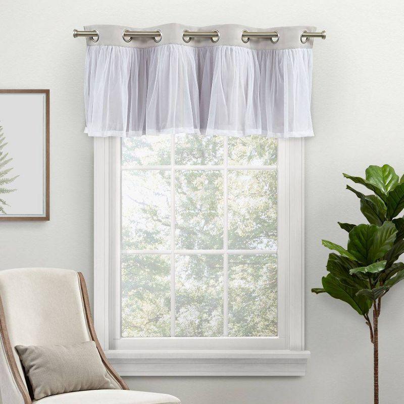 Amalgamated Textiles Catarina Linen Tailored 52'' W Window Valance