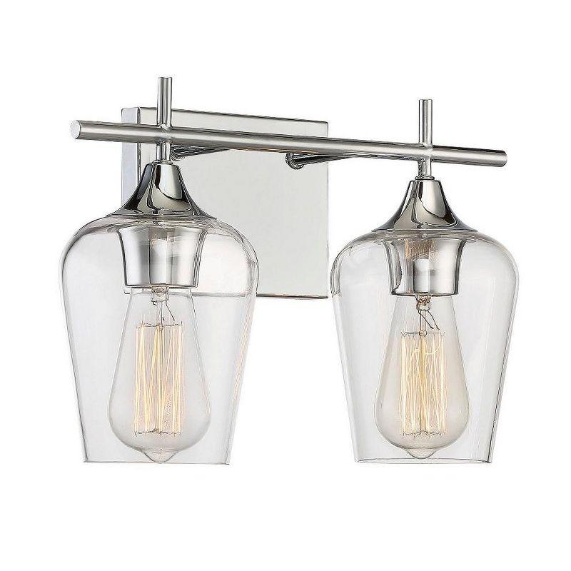 Savoy House Octave 2 - Light Vanity in  Polished Chrome