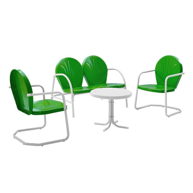 Griffith 4pc Outdoor Conversation Set - Kelly Green - Crosley