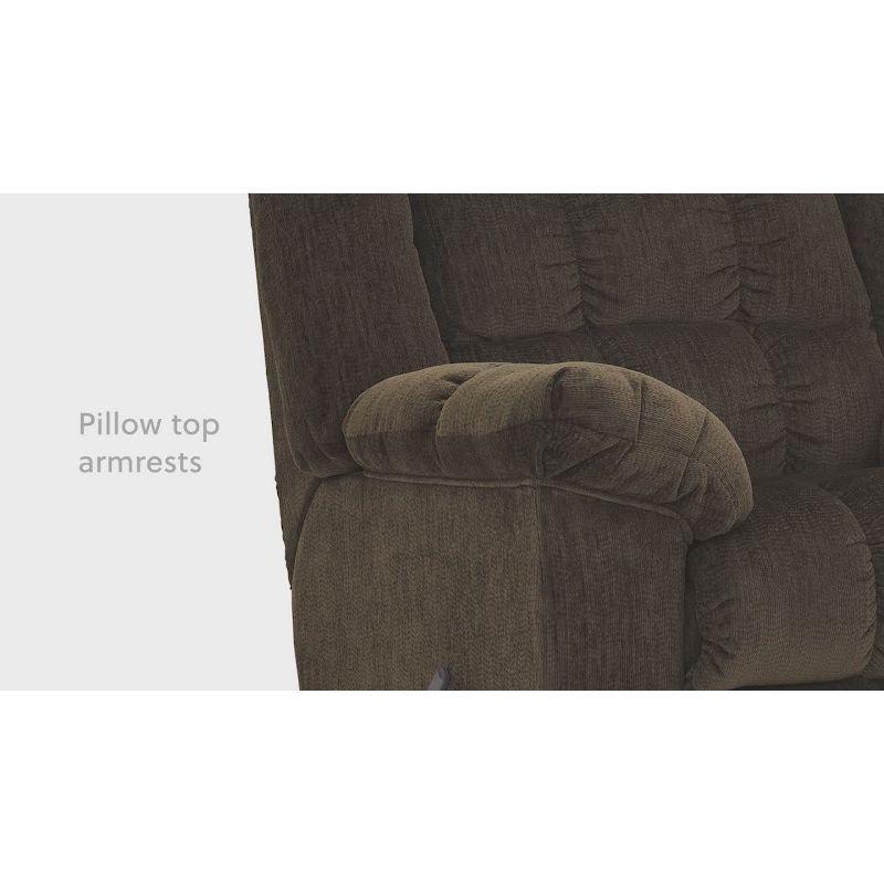 Ludden Rocker Side Lever Recliner Cocoa - Signature Design by Ashley: Plush Upholstery, Comfort Style