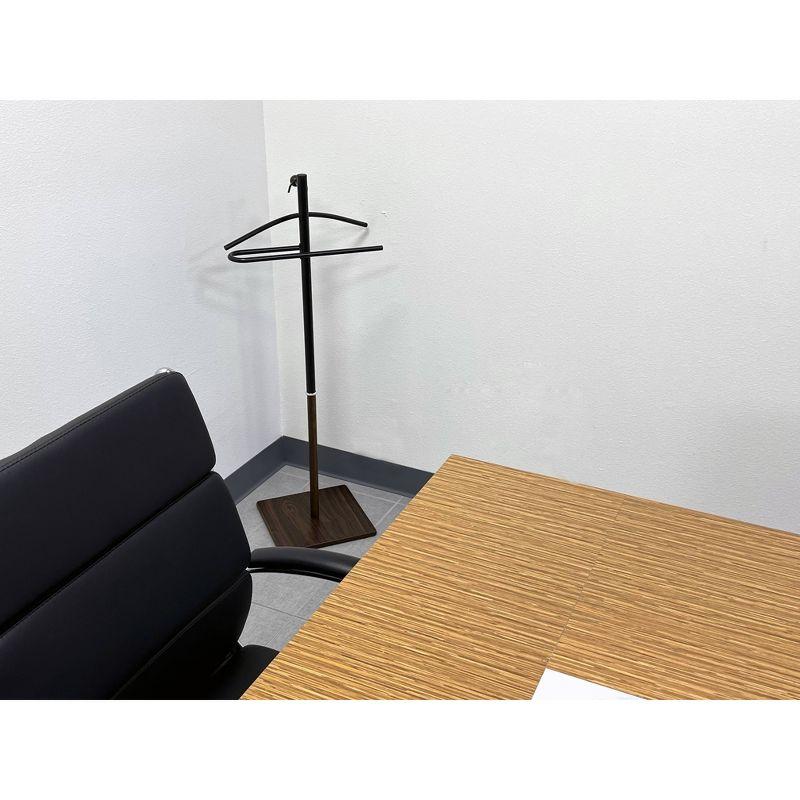 Kumo Freestanding Metal Organizer with Removable Hanger Trouser Bar Valet Stand - Proman Products