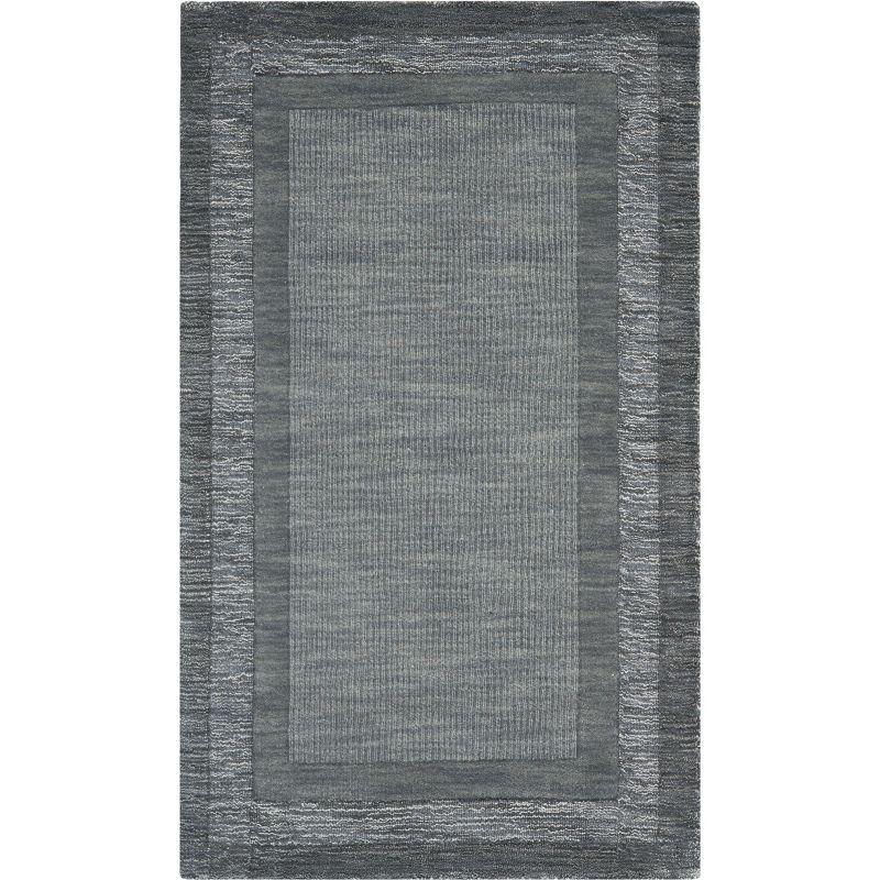 Impressions IM821 Hand Loomed Accent Rug - Charcoal/Blue - 3'x5' - Safavieh