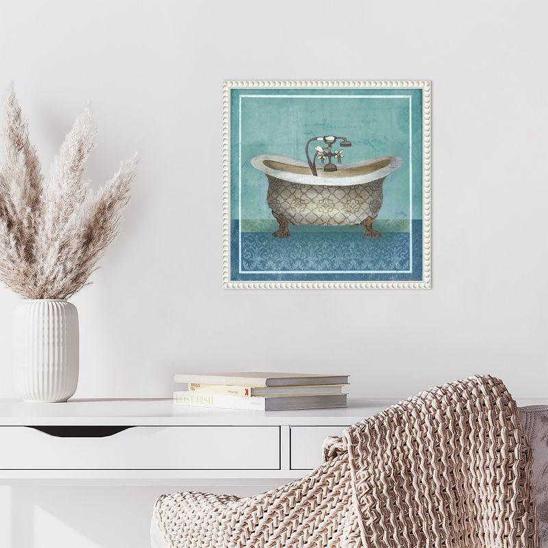 Amanti Art Regal Blue Tub II by Elizabeth Medley Framed Canvas Wall Art