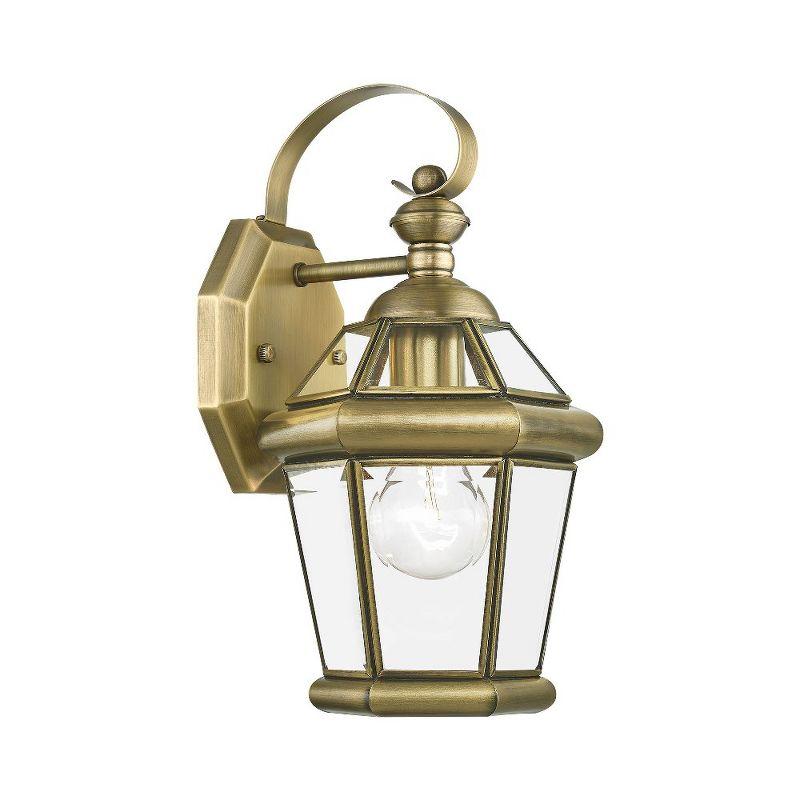 Livex Lighting Georgetown 1 - Light Wall Light in  Antique Brass