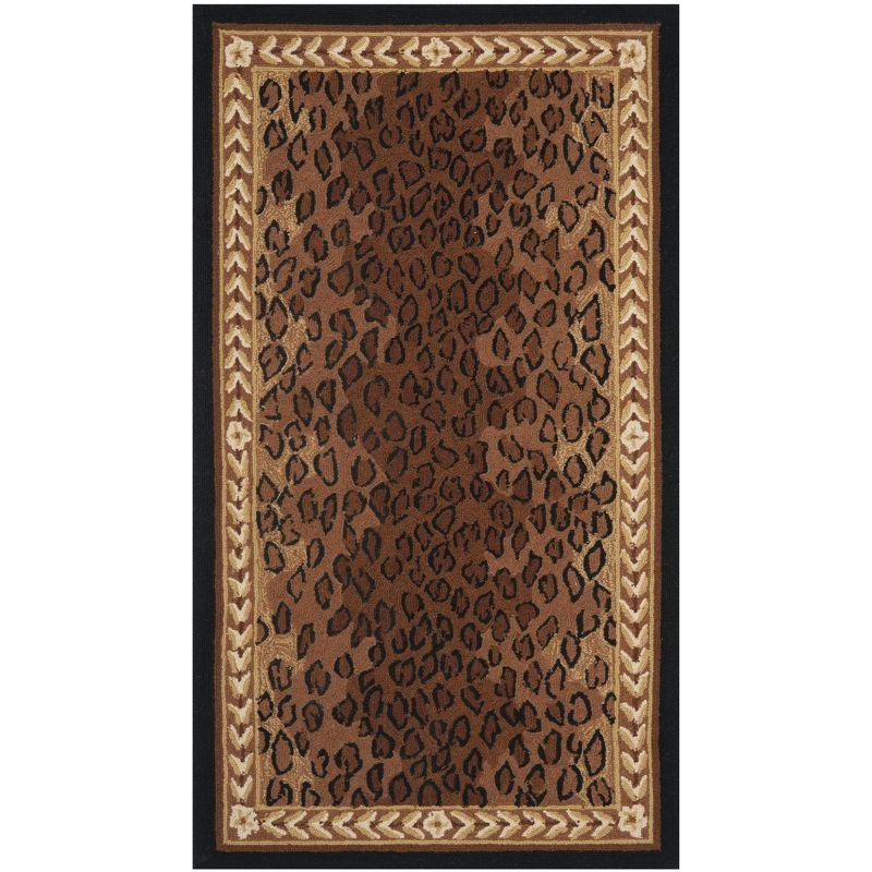 Chelsea HK15 Handmade Area Rug - 3'9"x5'9" - Black/Brown - Safavieh