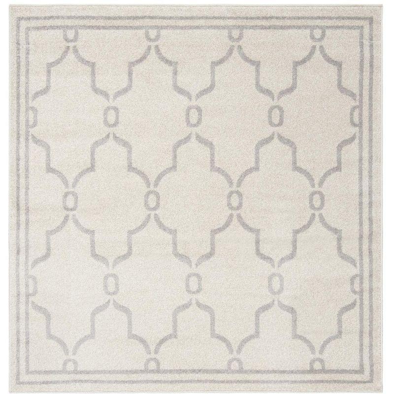 Amherst AMT414 Power Loomed Indoor Area Rug - Ivory/Light Grey - 5'x5' - Safavieh