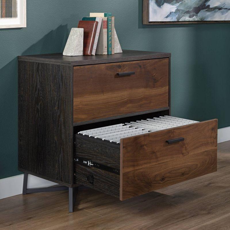 Brew Oak and Walnut 2-Drawer Lateral File Cabinet