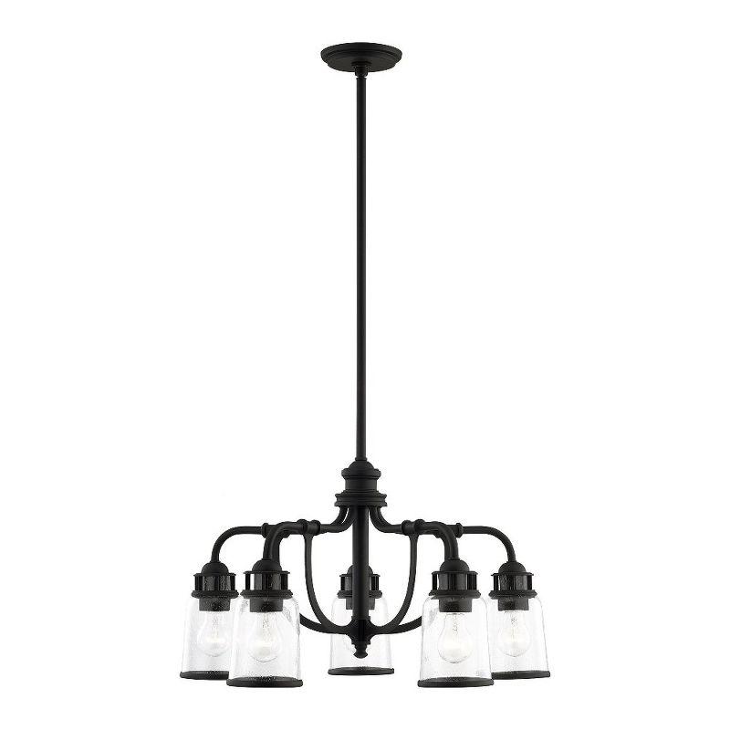 Livex Lighting Lawrenceville 5 - Light Chandelier in  Black