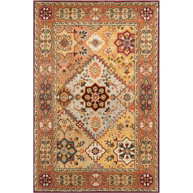 Persian Legend PL812 Hand Tufted Indoor Accent Rug - 3'6" Round - Red/Rust - Safavieh