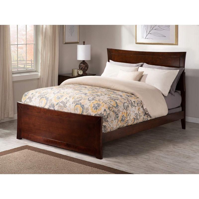 AFI Furnishings Metro Low Profile Solid Wood Platform Bed with Matching Footboard