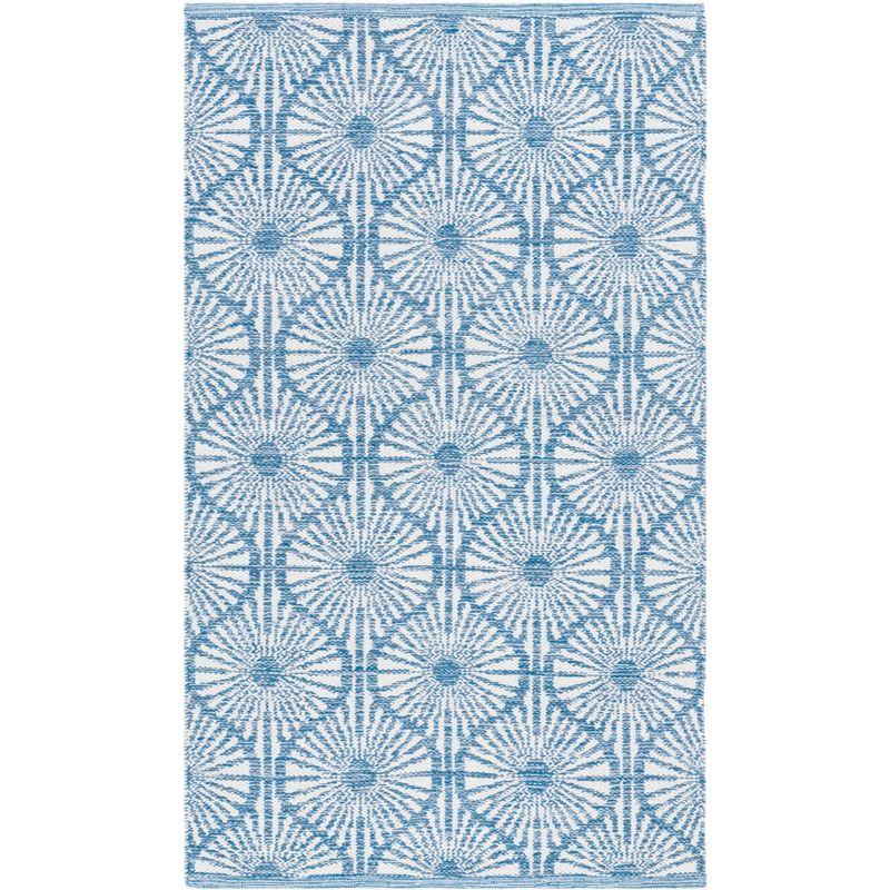Montauk MTK606 Hand Woven Indoor Accent Rug - Blue/Ivory - 3'x5' - Safavieh