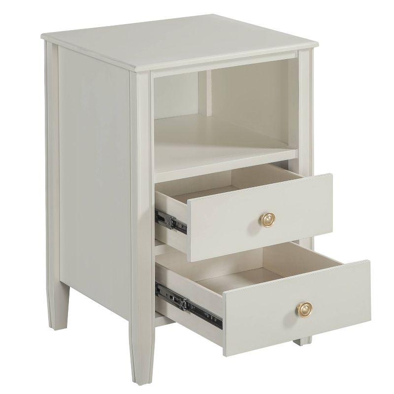 Comfort Pointe Winsley 2 Drawer Storage Nightstand