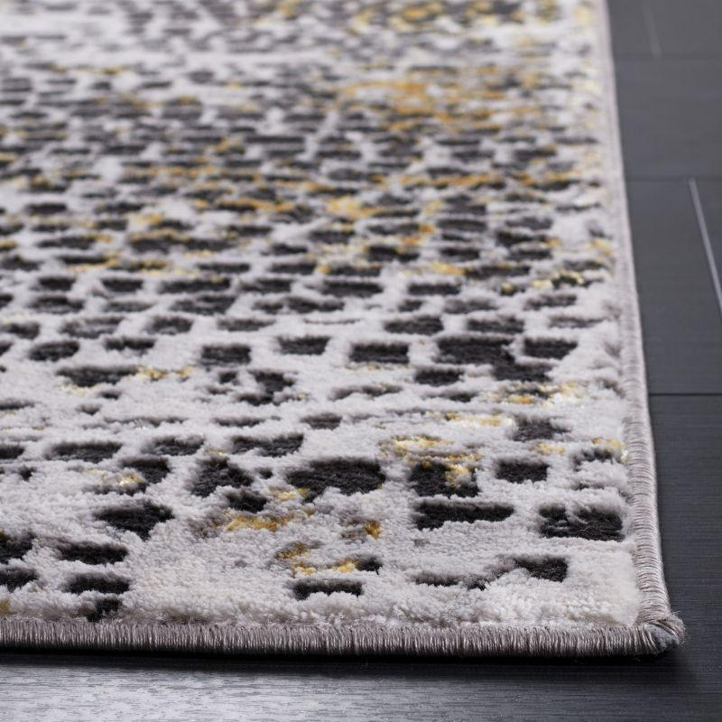 Amelia ALA254 Power Loomed Runner Rug - Charcoal/Gold - 2'x8' - Safavieh.
