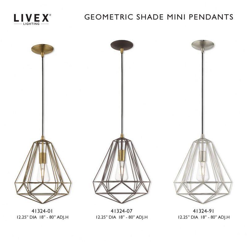 Livex Lighting Knox 1 - Light Pendant in  Antique Brass