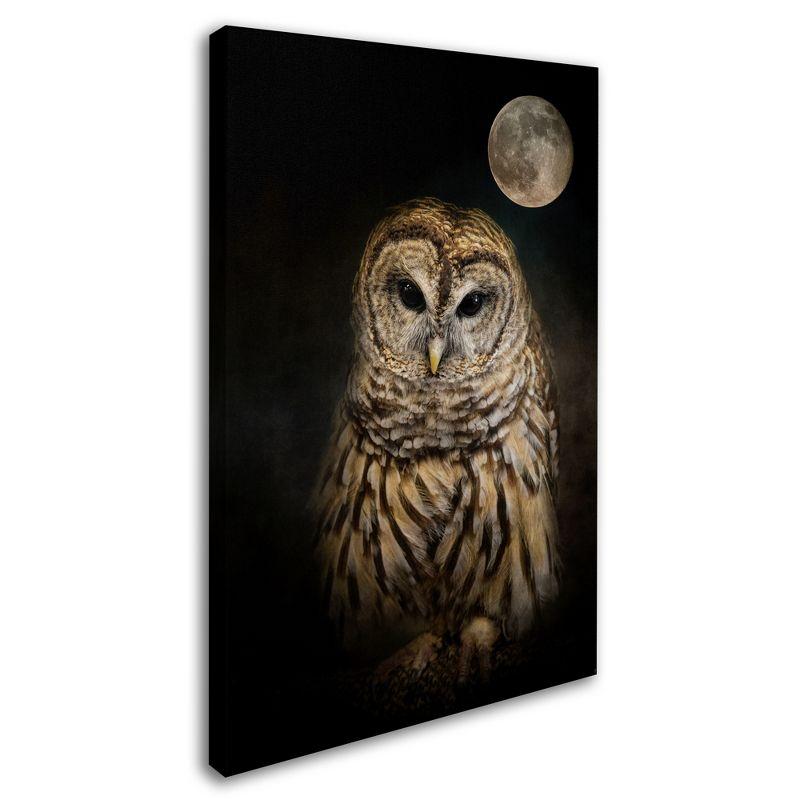 Trademark Fine Art Jai Johnson " Barred Owl And The Moon " by Jai Johnson