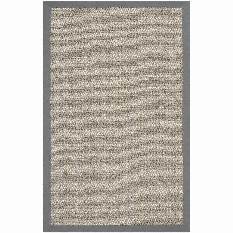 Handmade Gray Cotton Non-slip Area Rug