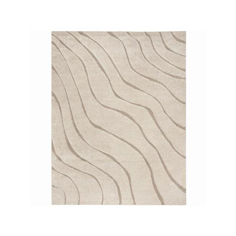 Florida Shag SG472 Power Loomed Indoor Area Rug - Cream/Beige - 9'x12' - Safavieh