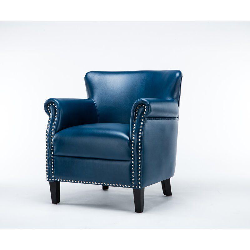 Holly Navy Blue Club Chair - Comfort Pointe