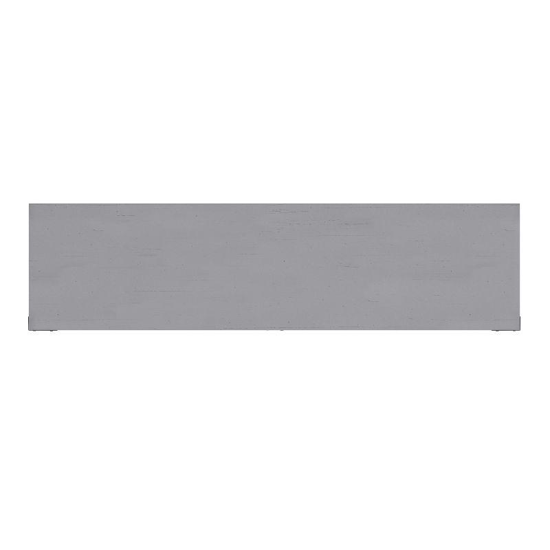 Merrick Lane 60" Media Console in Coastal Gray for 55+ Inch TV's with Open and Closed Storage