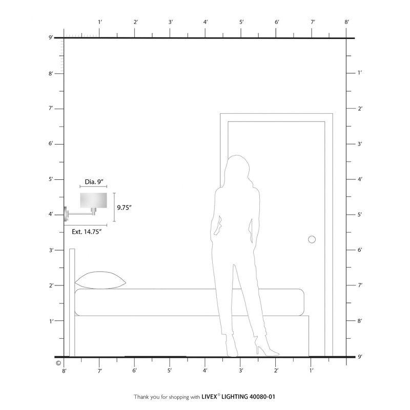Livex Lighting 1 - Light Wall Light in  Antique Brass