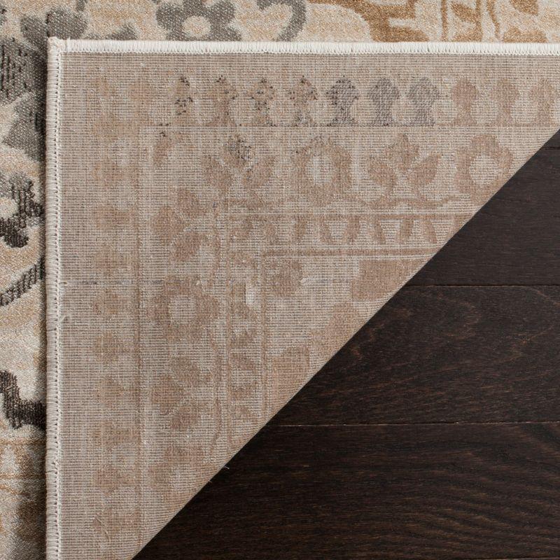 Vintage VTG175 Power Loomed Indoor Skid-Resistant Accent Rug - Creme - 3'3"x5'7" - Safavieh