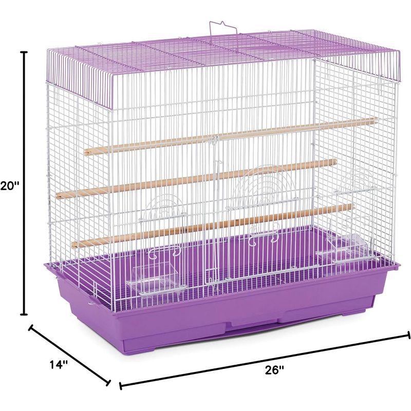 Prevue Pet Products SP1804-3 Flight Cage, Lilac/White,26" L x 14" W x 22 1/4" H
