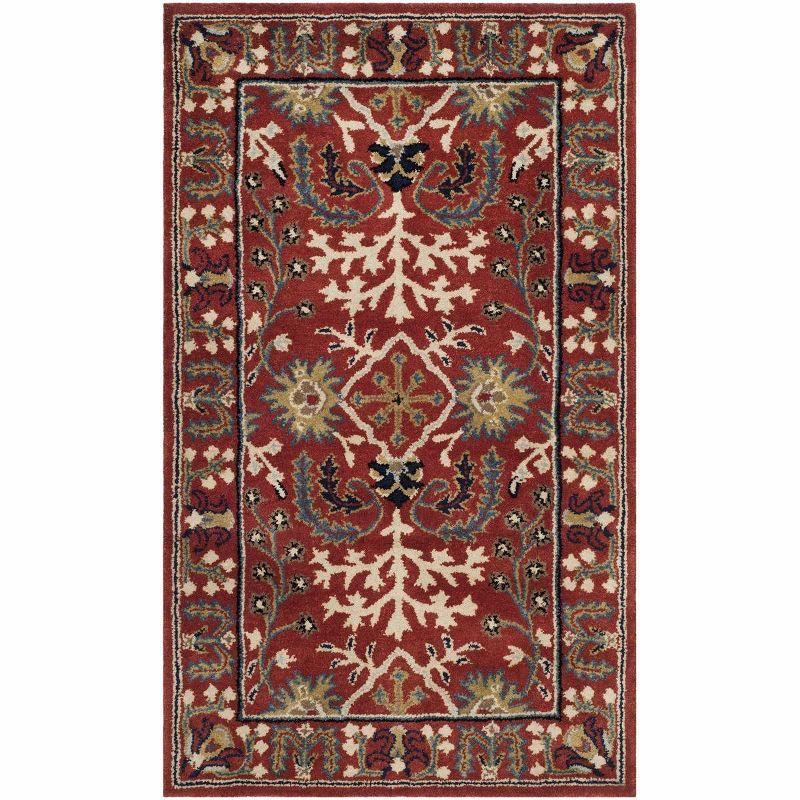 Antiquity AT64 Hand Tufted Area Rug - Red/Multi - 3'x5' - Safavieh.