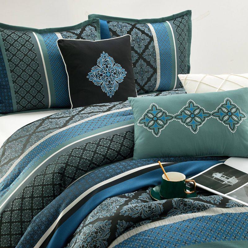 Nanshing America, Inc Tefia Karr Microfiber 7 Piece Comforter Set