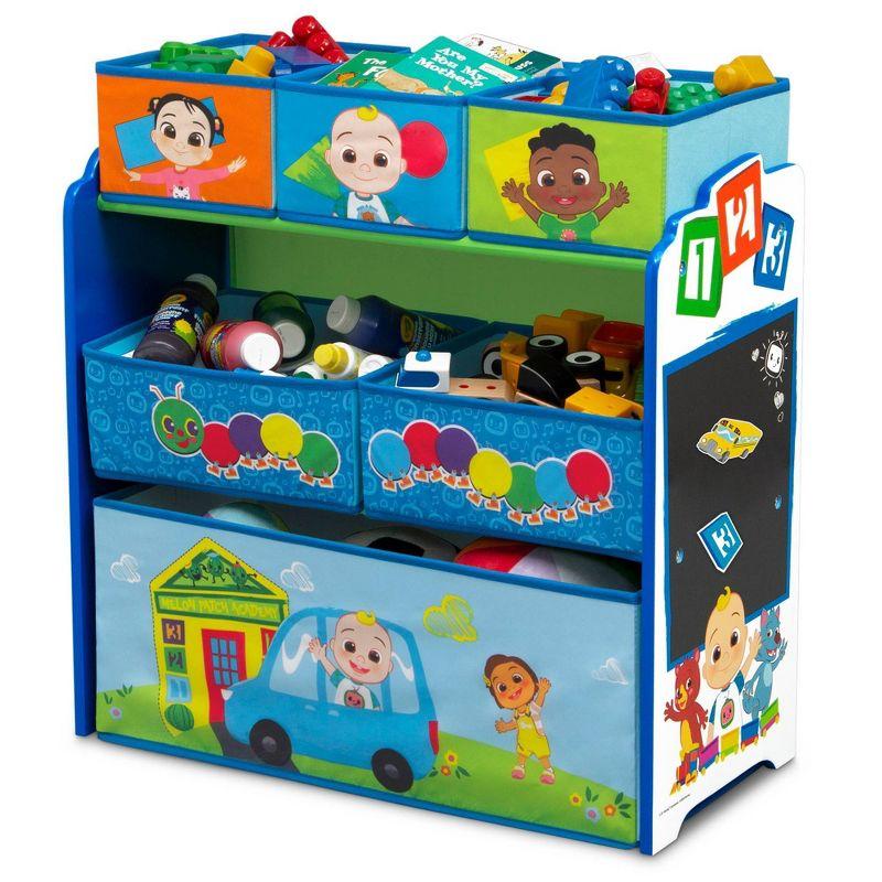 Cocomelon Design & Store 6 Bin Toy Storage Organizer - Greenguard Gold Certified