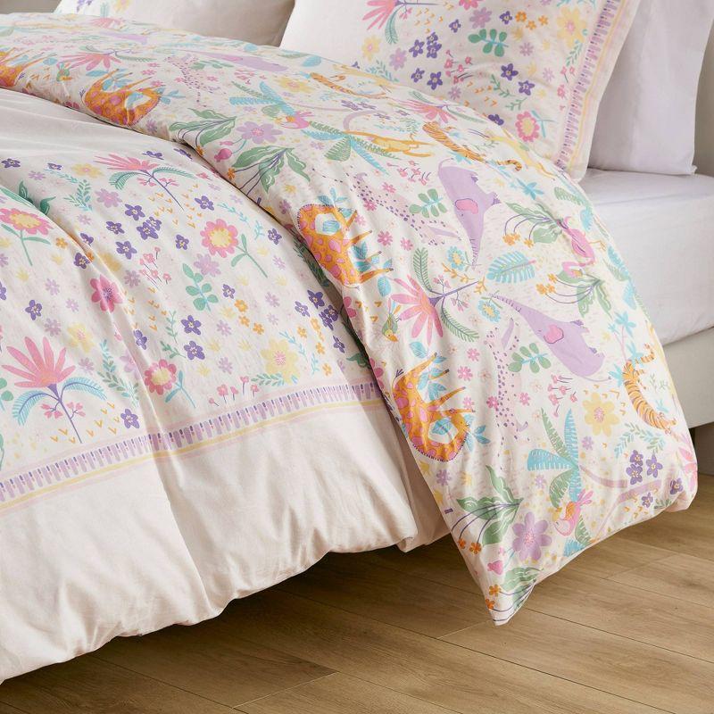 Lulu Reversible Cotton Printed Floral Duvet Cover Set