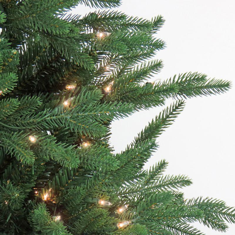 7.5' Prelit Feel Real Hinged Merryweather Fir Artificial Christmas Tree Clear Lights - National Tree Company