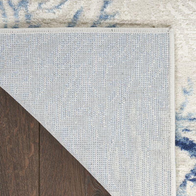 Pompeii Blue and Ivory Nautical 5' x 7' Area Rug