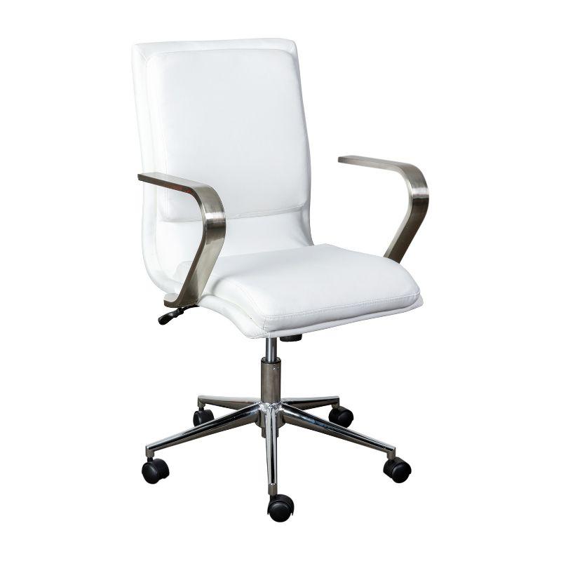 Flash Furniture Mid-Back Designer Upholstered Swivel Executive Office Chair with Armrests by Flash Furniture