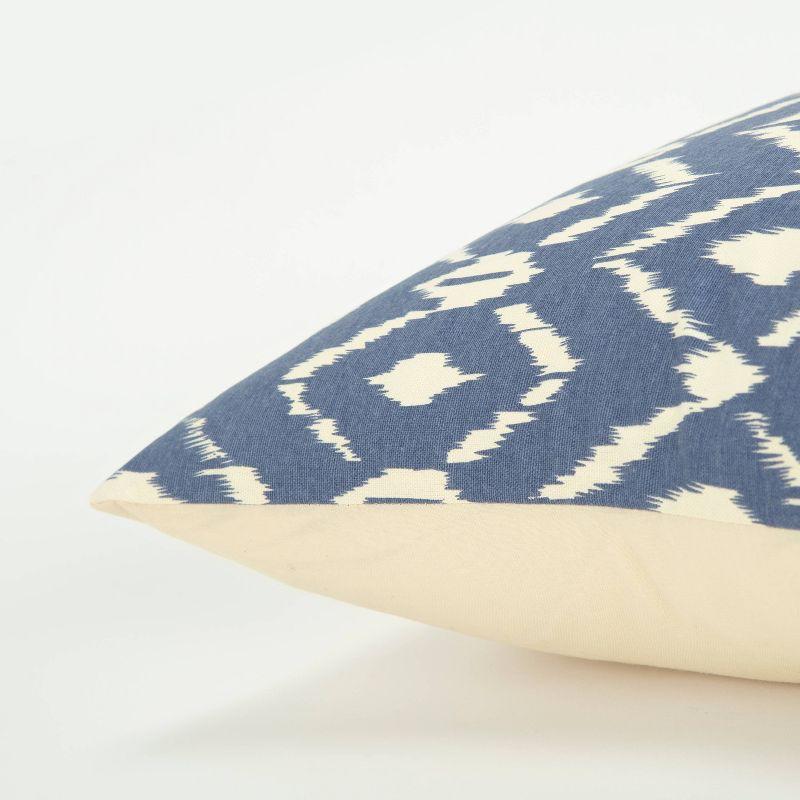 Ikat Cotton Reversible Pillow Cover