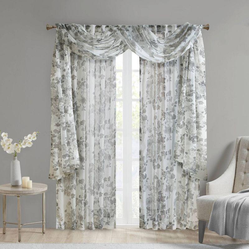 Madison Park Simone Marcus Sheer Curtain Panel