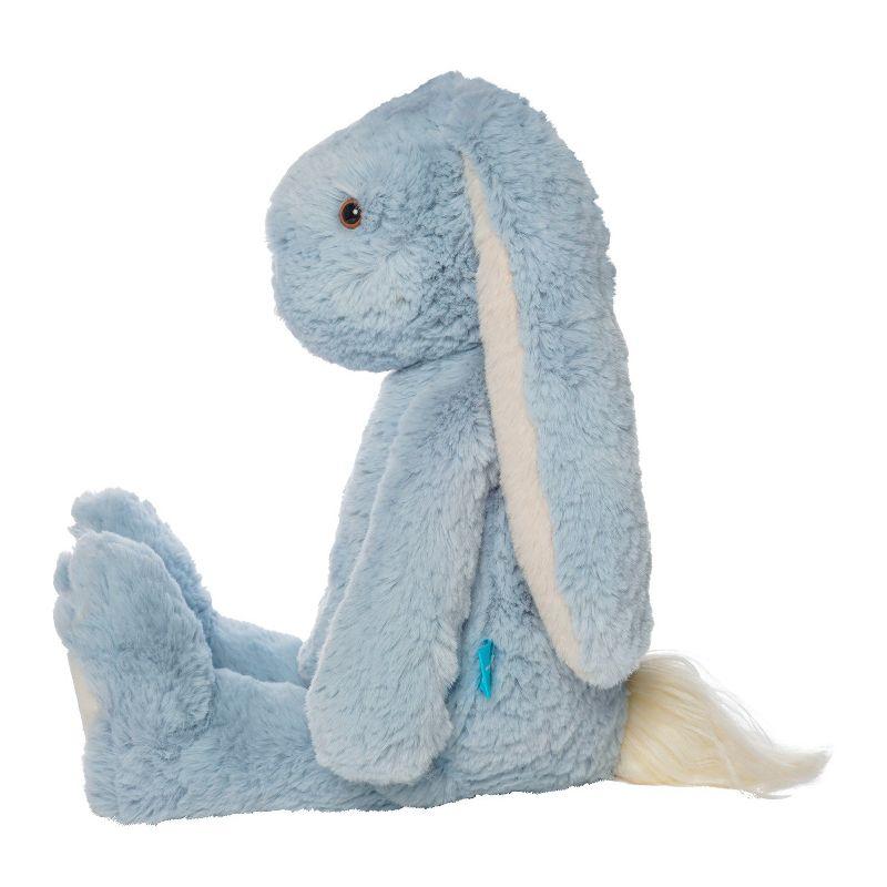 Manhattan Toy River the Blue & Light Apricot Snuggle Bunnies 12" Stuffed Animal with Embroidered Accents