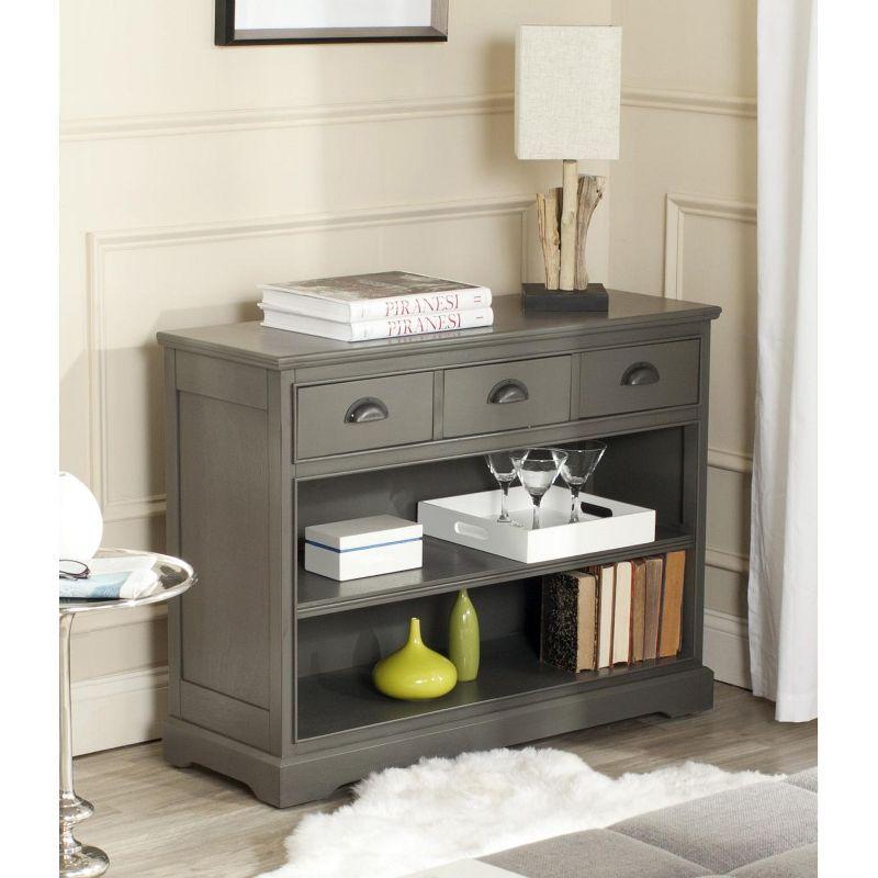 Prudence Book Shelf - AMH5727 - Grey - Safavieh Couture