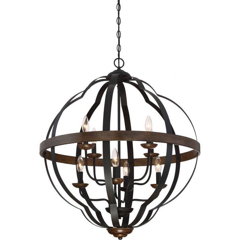 Quoizel Lighting Siren 8 - Light Chandelier in  Marcado Black